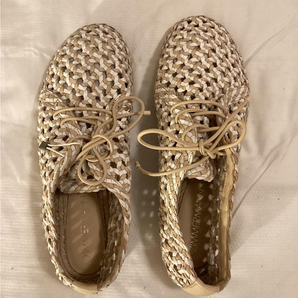 ZIMMERMANN
Bi Colour Flat Espadrille In Beige - Picture 4 of 13